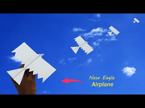 How To Make a new Eagle Paper Airplane - Best Eagle Paper Plane