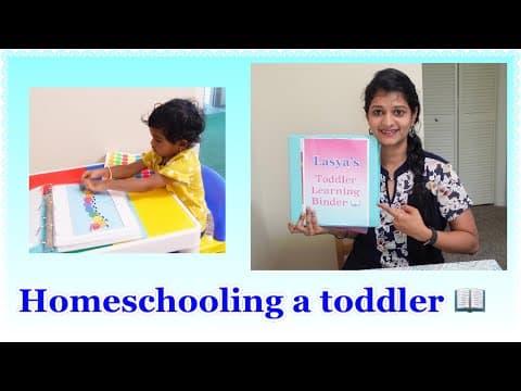 Toddler Learning Binder | Activities for toddlers at home | Homeschooling | Telugu Vlogs From USA