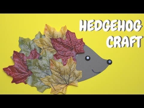 Hedgehog Craft for Kids - Fall Crafts for Kids