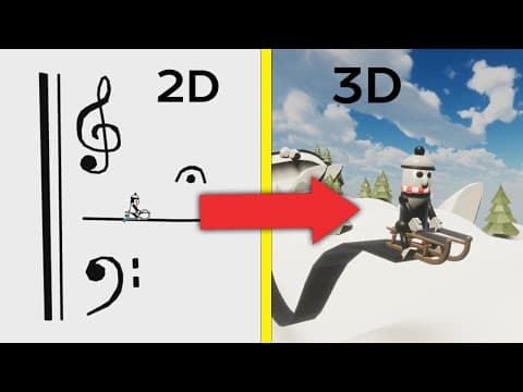 DoodleChaos recreates the Mountain King Line Rider in 3D