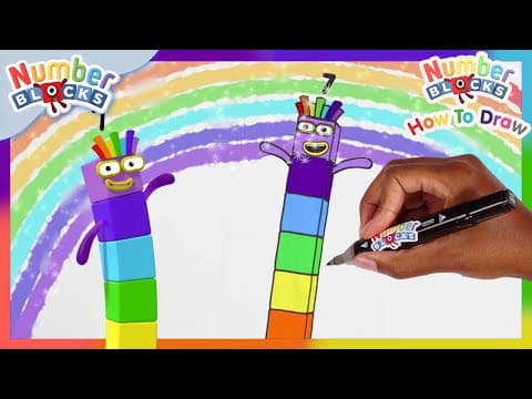 How to draw Numberblock Seven | Drawing Tutorial for Kids