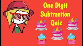 20 One Digit Subtraction Quiz