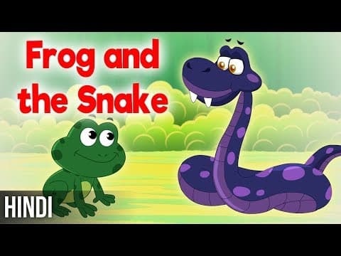 मेंढक और साँप-Frogs and the Snake | Moral Stories for kids | Fairy Tales in Hindi
