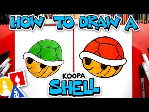 How to draw a koopa shell from mario