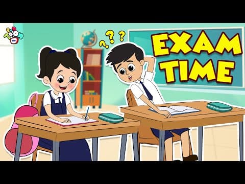 Exam Time | Final Exam ki Tayari | Hindi Stories | Hindi Cartoon | हिंदी कार्टून | Puntoon Kids