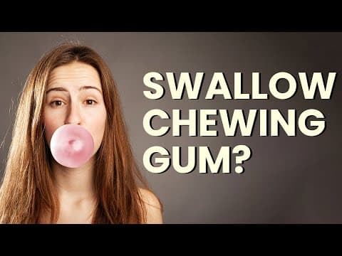 What If We Swallow Chewing Gum? | Swallowing Bubble GUM