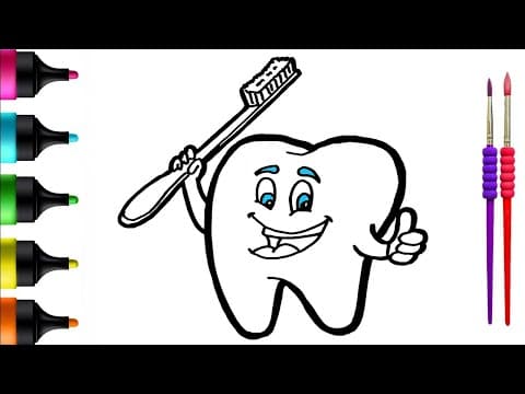 Tooth Care Fun! | Drawing, Painting, Coloring for Kids & Toddlers