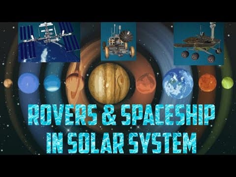 Rovers & Spaceship in Solar System