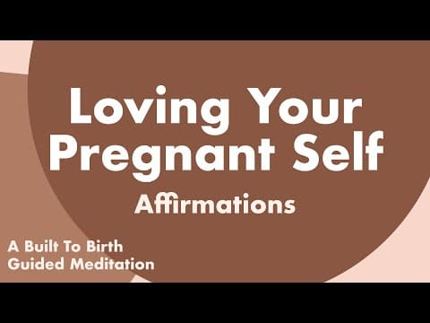 Loving your pregnant self affirmations-body positivity guided meditation