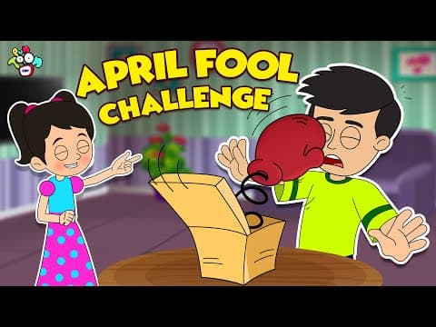 April Fool Challenge | Gattu Vs Chinki | Hindi Stories | हिंदी कार्टून | PunToon Kids Hindi