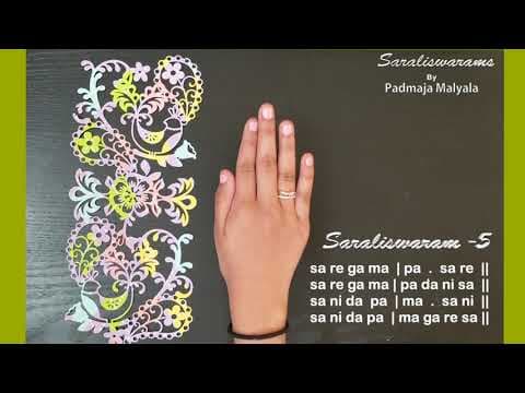 Carnatic music - learn saraliswaram 5