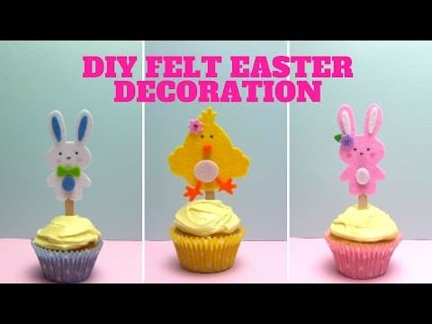DIY Easter Felt Decorations - Easter Crafts