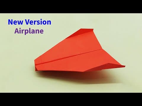 High Flying Paper Airplane - New Version