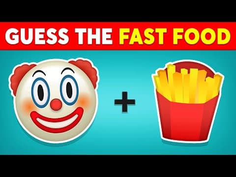 Guess The FAST FOOD Logo By Emoji 🍕🍔 Emoji Quiz | Quiz Kingdom