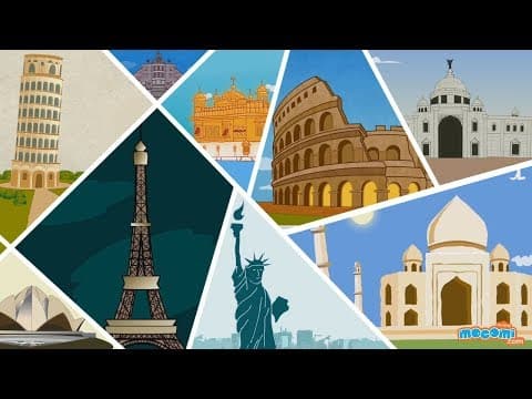 15 Famous Monuments Around The World - Fun Facts Video | Kids Education by Mocomi