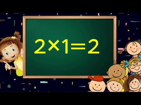 Learn multiplication table of 2x1=2 - easy method of tables - multiplication table 2