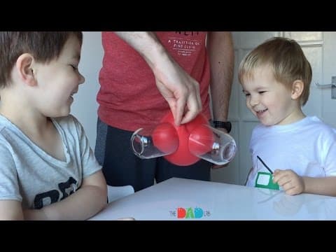 Kids Science Experiment: Balloon And Sticking Glasses Trick