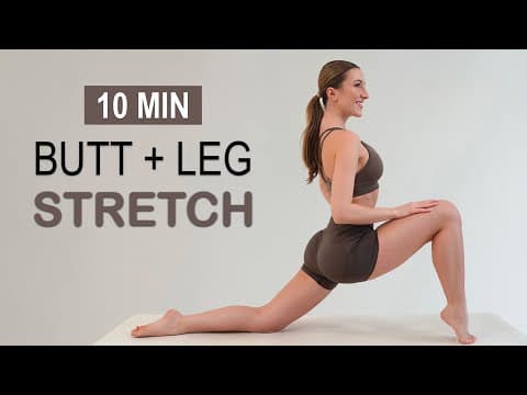 10 MIN BUTT + LEG STRETCH | After Every Lower Body Workout, For Flexibility & Recovery, No Equipment