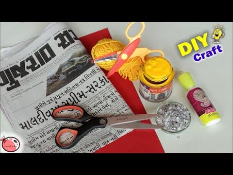 Genius best out of waste craft idea - wall hanging craft making at home