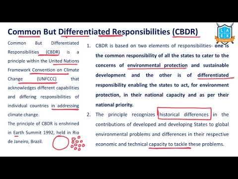 What is Common But Differentiated Responsibility ? || CBDR అంటే ఏమిటి?
