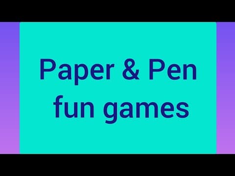 Fun family game # 2 || Paper and pen games for children || kitty party games