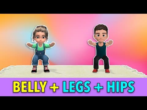 KIDS BELLY + LEGS + HIPS EXERCISES