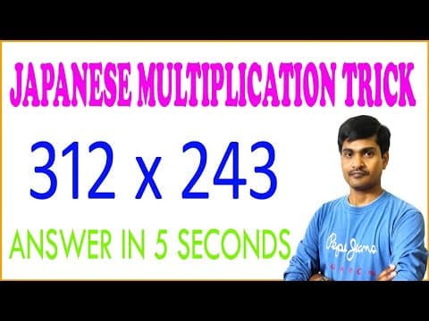 Japanese Multiplication Trick In Telugu | Trick - 12 | How to multiply I Math  Sir
