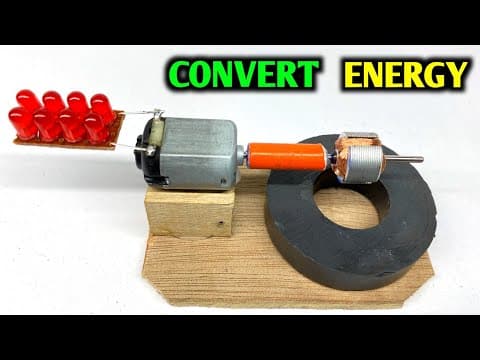 How to make free electricity using dc motor and magnet