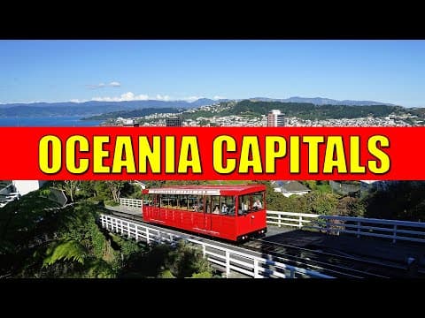 OCEANIA Countries and Capitals - Learn Capital Cities and Countries of Oceania with Flags
