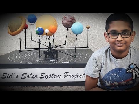 Solar system Working Model || Solar system School Project ||