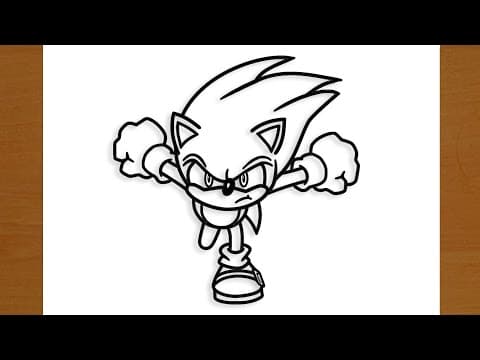 How to Draw and Paint SONIC | Easy tutorial
