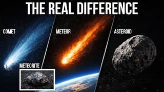 What's The Difference Between Comets, Asteroids, Meteoroids, Meteors & Meteorites