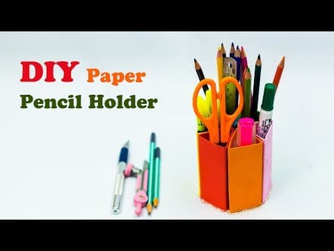 Diy Paper Pencil Holder