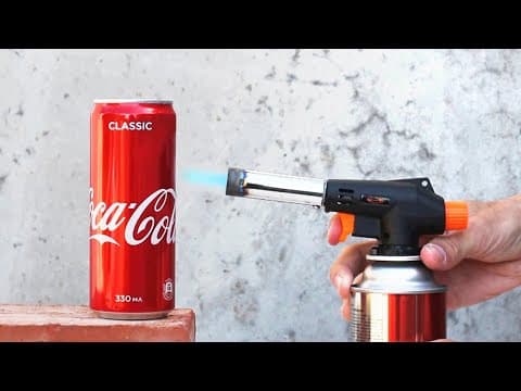 Gas torch vs Coca cola