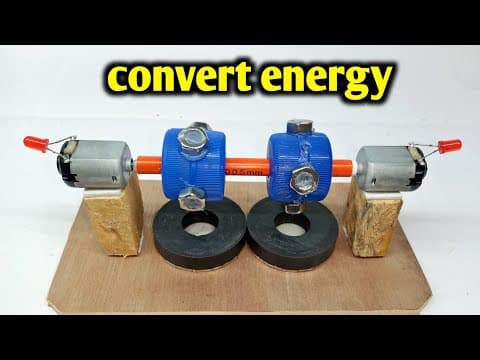 How to make free electricity with small dc motor / Magnetic generator free energy