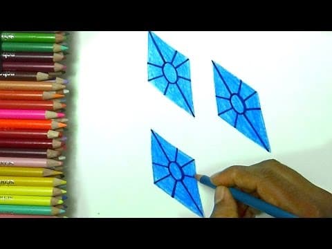 Drawing mlp rarity cutie marks   -  Lesson 54