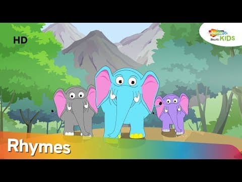 Elephants are here Telugu Rhyme For Children | Shemaroo Kids Telugu