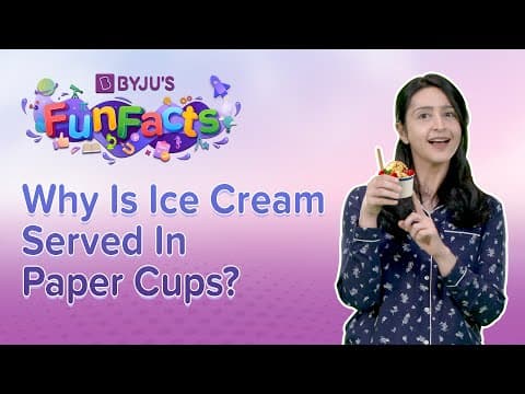 What is the science behind using paper ice cream cups?