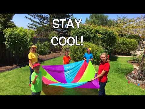 Learn English Colors Parachute Umbrella Play