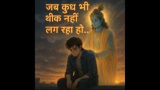 जब कुछ भी ठीक नहीं लग रहा हो… देखना ये वीडियो || A Life-Changing Krishna Message
