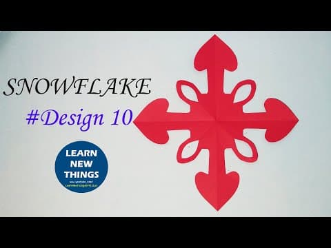 DIY Paper Snowflakes #10 | Easy Snowflake ideas for Valentine's day Decoration | Art and Craft Video