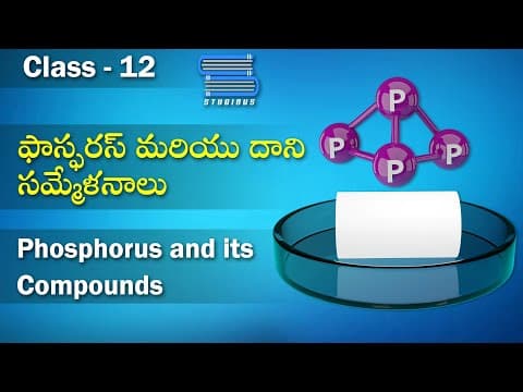 ఫాస్ఫరస్ మరియు దాని సమ్మేళనాలు – Phosphorus and its compounds | Chemistry