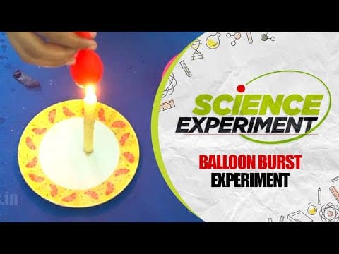 Science Experiment - 14 | Balloon Burst Experiment | Easy Chemistry Experiments