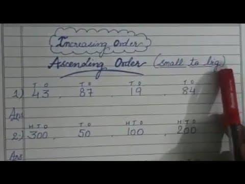 Ascending order | Maths Concept for Kids| Ascending Order for kids | Increasing Order for Kids