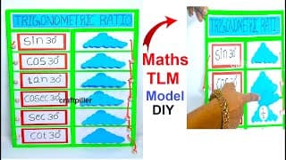 trigonometric ratios tlm - maths working model - diy