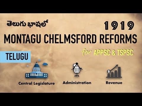 తెలుగు | Montagu Chelmsford Reforms 1919 | GOI Act 1919 | Modern History