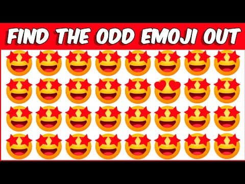 HOW GOOD ARE YOUR EYES #59 | Find The Odd Emoji Out | Emoji Puzzle Quiz