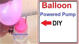 air pressure on water experiments with balloons | newton 3rd law water pump