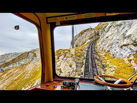 Pilatusbahn|Riding the worlds steepest cogwheel train
