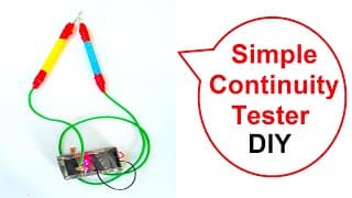 How to Make a Continuity Tester at Home (DC) | using dc battery